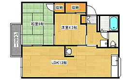 広島電鉄宮島線 修大協創中高前駅 徒歩13分の賃貸アパート 1階1SLDKの間取り
