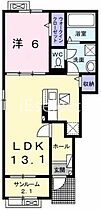 千葉県茂原市大芝（賃貸アパート1LDK・1階・50.01㎡） その2