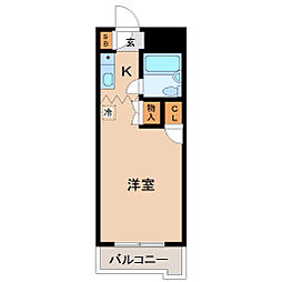 メゾン・ド・エルヴェ ワンルームの間取図画像