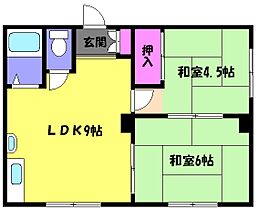 兵庫県神戸市東灘区御影中町１丁目（賃貸マンション2LDK・4階・36.00㎡） その2