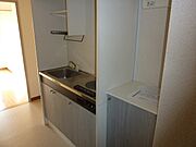 １口ＩＨコンロ付きキッチン（写真は５０１号室）