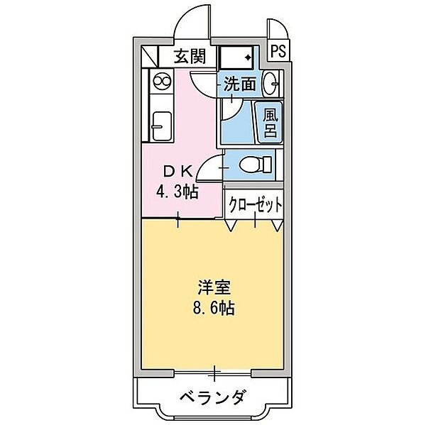 シャルマンヴィル　II 402｜静岡県裾野市桃園(賃貸マンション1DK・4階・30.35㎡)の写真 その2