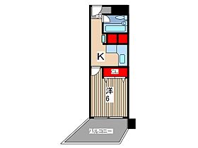 川口寿コーポ 311 ｜ 埼玉県川口市川口４丁目（賃貸マンション1K・3階・26.73㎡） その2