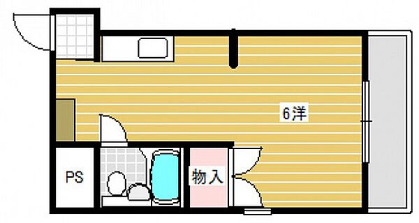 アーバンハイツ千田 ｜広島県広島市中区千田町1丁目(賃貸マンション1K・5階・20.60㎡)の写真 その2