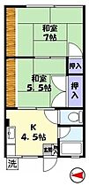 シティハイム　ホワイトリバー 102 ｜ 鳥取県西伯郡伯耆町大殿（賃貸アパート2K・2階・27.74㎡） その2