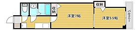 デザイナーズプリンセス33  ｜ 福岡県北九州市小倉北区東篠崎１丁目4-5（賃貸マンション2K・5階・33.00㎡） その2