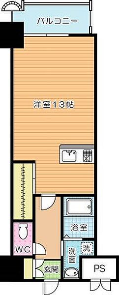 ロイヤルノースナイン 1309｜福岡県北九州市小倉北区馬借１丁目(賃貸マンション1R・13階・35.00㎡)の写真 その2