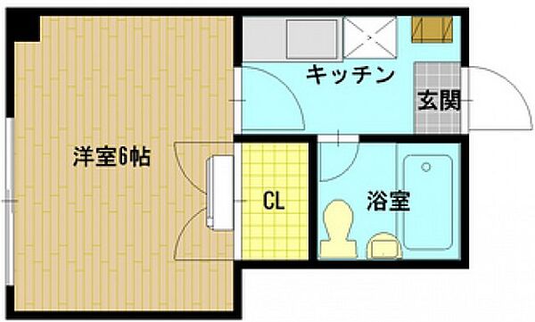 広島県広島市南区皆実町3丁目(賃貸マンション1K・2階・25.47㎡)の写真 その2