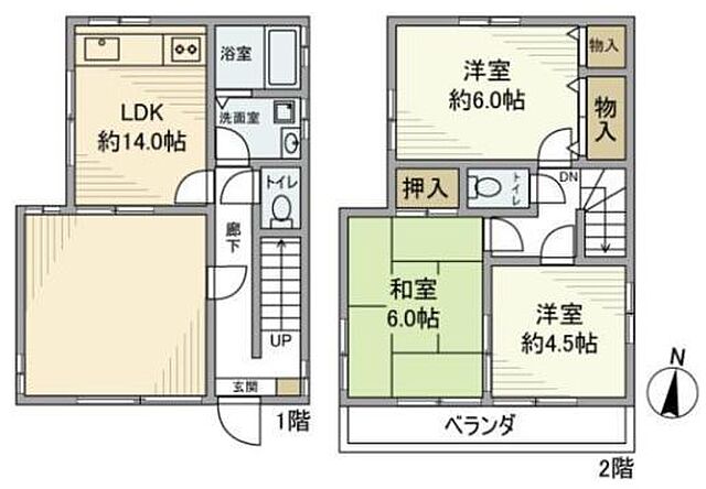 ホームズ でお部屋探し 和泉3丁目戸建 3ldk 賃料 4万円 72 86 賃貸一戸建て 住宅情報 物件番号 取扱い不動産会社 株式会社アソシオ