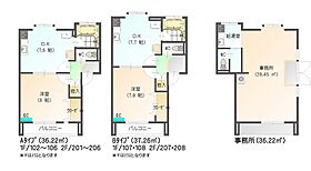 コーポすまいる (Aタイプ） 2F/205 ｜ 宮城県柴田郡大河原町字町11-1（賃貸アパート1DK・2階・36.22㎡） その2