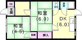 豊田文化  ｜ 兵庫県神戸市須磨区妙法寺字口ノ川（賃貸アパート2DK・2階・36.00㎡） その2