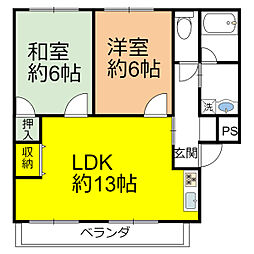 NaNa-ARK36 2階2LDKの間取り