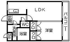 ヒノデカン 403 ｜ 福岡県久留米市日ノ出町80（賃貸マンション1LDK・4階・41.80㎡） その2