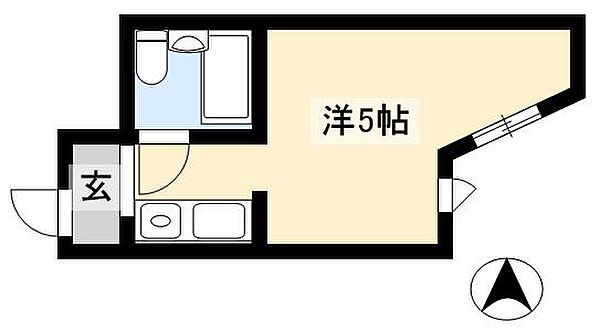 プレスイン六番町 ｜愛知県名古屋市熱田区西野町2丁目(賃貸マンション1R・3階・15.40㎡)の写真 その2