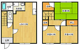 メゾンリーゼ　Ｂ 1階3LDKの間取り