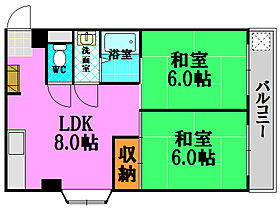 広島県広島市東区牛田本町1丁目（賃貸マンション2LDK・4階・40.00㎡） その2