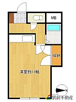 サニーヒルよしの 113 ｜ 福岡県八女郡広川町大字新代1352-3（賃貸アパート1R・1階・27.53㎡） その2