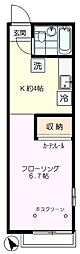 保谷コーポ 1階1Kの間取り