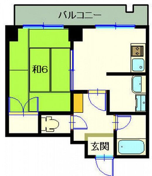 広島県広島市東区若草町(賃貸マンション1K・3階・25.90㎡)の写真 その2