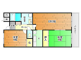 大阪府羽曳野市軽里１丁目（賃貸マンション2LDK・3階・60.72㎡） その2