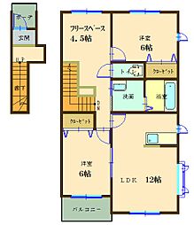 リヴィエール 2階2SLDKの間取り