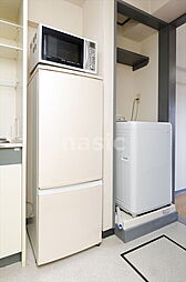 [キッチン] 冷蔵庫・電子レンジ・洗濯機設置済み