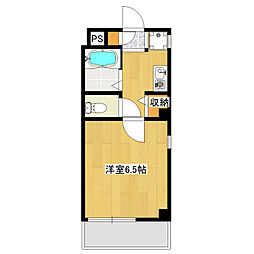 レグルス羽衣 1Kの間取図画像