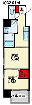 ラ・フェリス下到津 1006 ｜ 福岡県北九州市小倉北区下到津２丁目8-15（賃貸マンション2K・10階・32.01㎡） その2