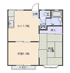 間取図画像 2DK