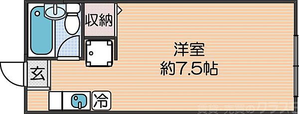 メゾン山口 ｜大阪府大阪市住吉区住吉1丁目(賃貸アパート1R・2階・17.95㎡)の写真 その2