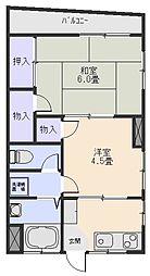 丸富ビル 2Kの間取図画像