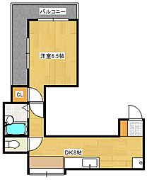 JR可部線 安芸長束駅 徒歩13分の賃貸マンション 3階1DKの間取り