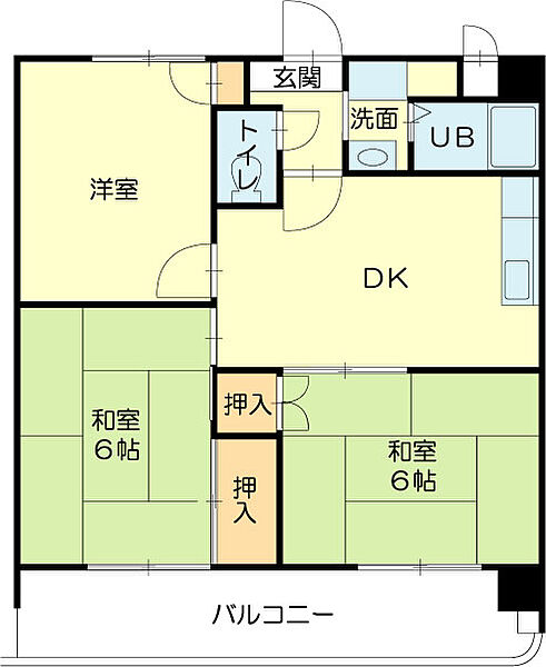 ロイヤルコーポ高砂 402｜兵庫県高砂市高砂町浜田町２丁目(賃貸マンション3DK・4階・50.40㎡)の写真 その2