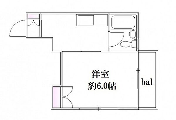 片岡ビル ｜広島県広島市西区中広町2丁目(賃貸マンション1DK・1階・20.00㎡)の写真 その2