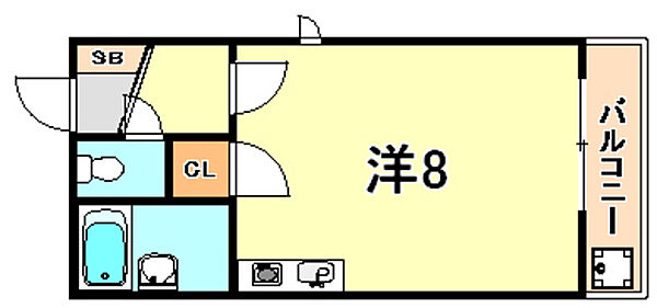 兵庫県神戸市兵庫区塚本通３丁目(賃貸マンション1R・4階・23.00㎡)の写真 その2