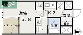 丸一内田ビル  ｜ 岡山県岡山市北区南中央町（賃貸マンション1K・5階・26.10㎡） その2