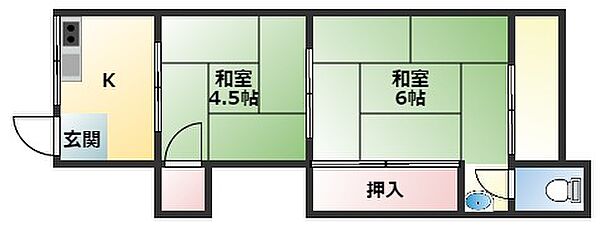 J’S Apartment ｜大阪府松原市上田7丁目(賃貸アパート2K・2階・30.00㎡)の写真 その2