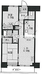 ソネット上池袋 2LDKの間取図画像