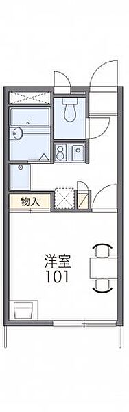 レオパレスＦｉｆｔｙｔｈｒｅｅ 107｜和歌山県海南市船尾(賃貸アパート1K・1階・20.28㎡)の写真 その2