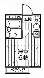 マイトピア西荻パート1 ワンルームの間取図画像