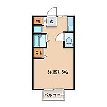 コーポキャロルD棟 202 ｜ 茨城県土浦市中貫（賃貸アパート1R・2階・27.58㎡） その2