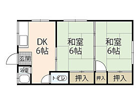 伊藤第一ビル 0201 ｜ 広島県安芸郡海田町南幸町（賃貸マンション2DK・2階・39.33㎡） その2