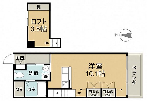 ロフティ五日市 ｜広島県広島市佐伯区五日市5丁目(賃貸マンション1R・1階・31.05㎡)の写真 その2