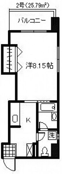 SKビル ｜広島県広島市中区本川町1丁目(賃貸マンション1K・2階・25.79㎡)の写真 その2