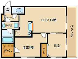 間取図画像 2LDK