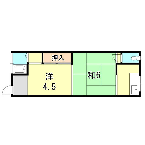 兵庫県神戸市長田区大谷町２丁目(賃貸アパート2K・2階・28.00㎡)の写真 その2