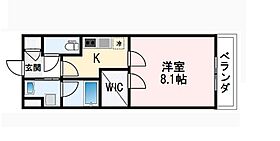 大阪府羽曳野市南恵我之荘７丁目（賃貸アパート1K・2階・30.60㎡） その2