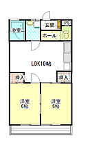 コーポ三協１ 103 ｜ 茨城県日立市末広町２丁目1-37（賃貸マンション2LDK・1階・56.10㎡） その2