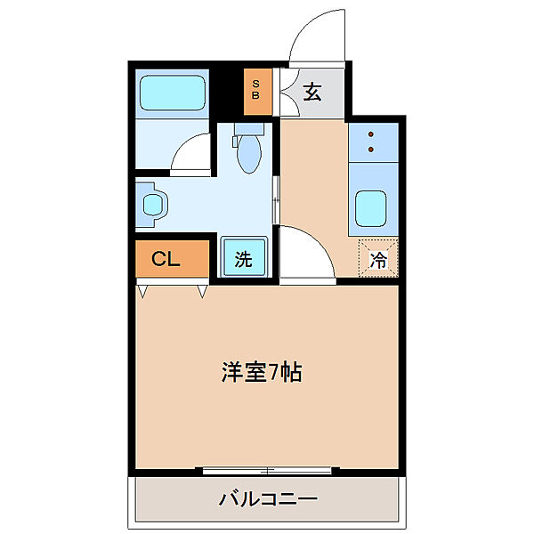 エルスタンザ通町 ｜宮城県仙台市青葉区通町１丁目(賃貸マンション1K・1階・24.62㎡)の写真 その2