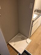 室内洗濯機置場。